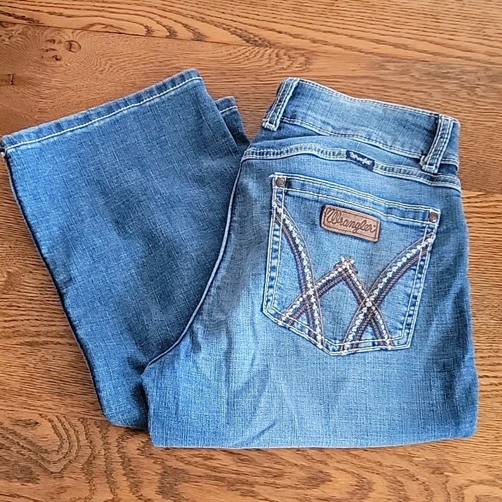 Wrangler Women's Retro Mae Mid Rise Stretch Boot Cut Jean Sz 11x32